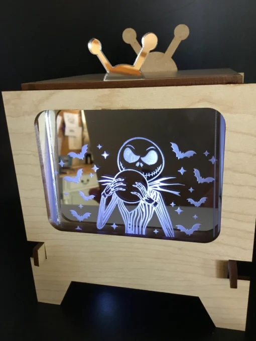Close-up of interchangeable acrylic insert